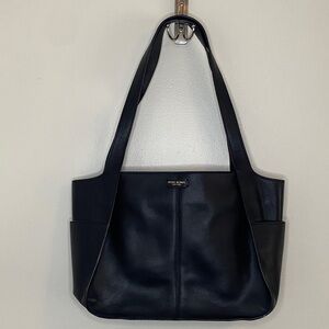 Henri Bendel Black Leather Shoulder Bag